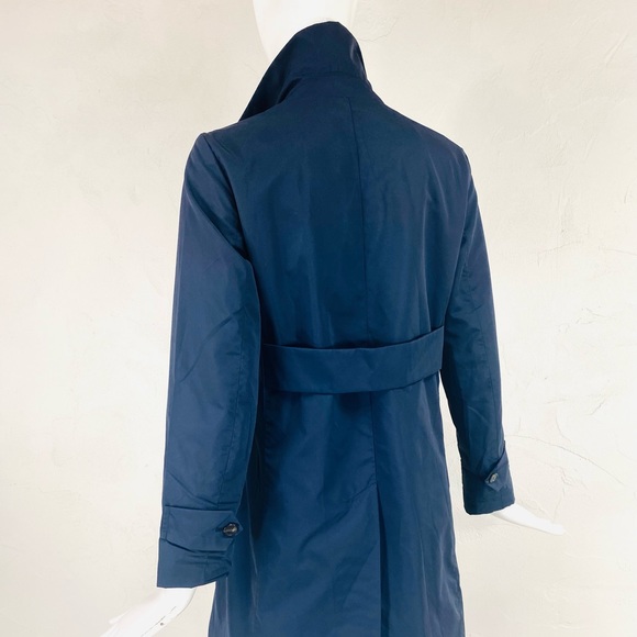❤️SOLD❤️ MAXMARA WEEKEND Navy Rain Trench Coat, 0 - Picture 3 of 12